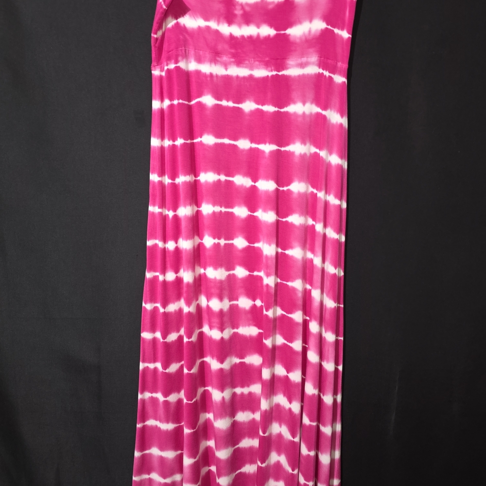 Design History Hot Pink and White Tie-Dye Maxi Skirt